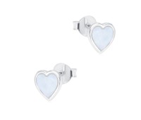 Beautiful Heart Shaped Silver Stud Earring STS-6737